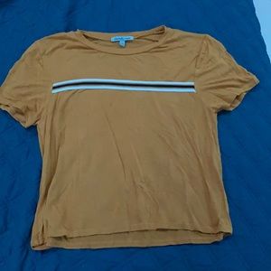 yellow striped shirt